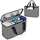 Trunab Isolierte Kleine Medizinische Tasche mit Verstellbaren Trennwänden, Wasserabweisende Kühltasche zur Aufbewahrung von Reisemedizin für Zuhause, Reisen, Camping Schwarz – Patentiertes Design