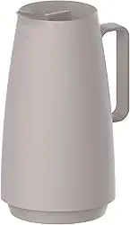 Bule Térmico Tramontina Exata em Plástico Bege com Ampola de Vidro 500 ml