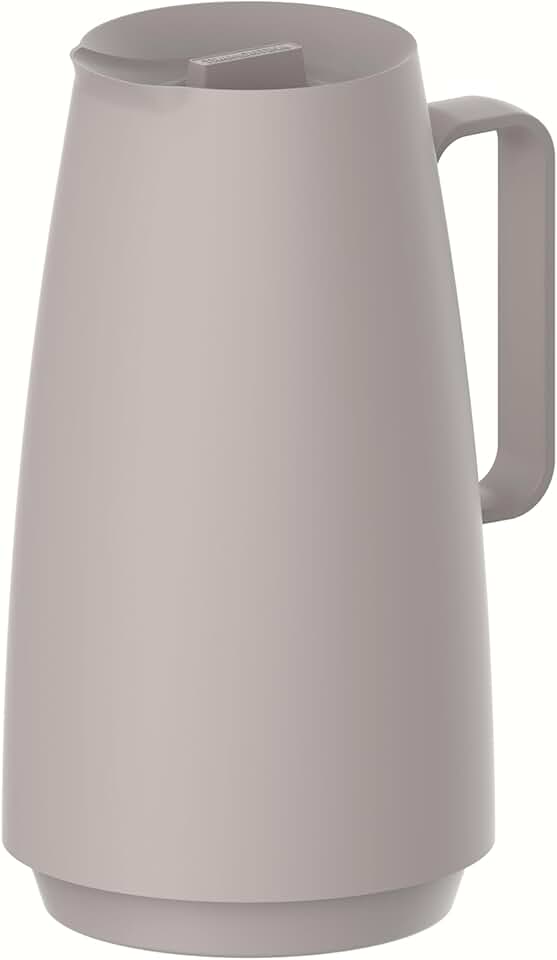 Bule Térmico Tramontina Exata em Plástico Bege com Ampola de Vidro 500 ml