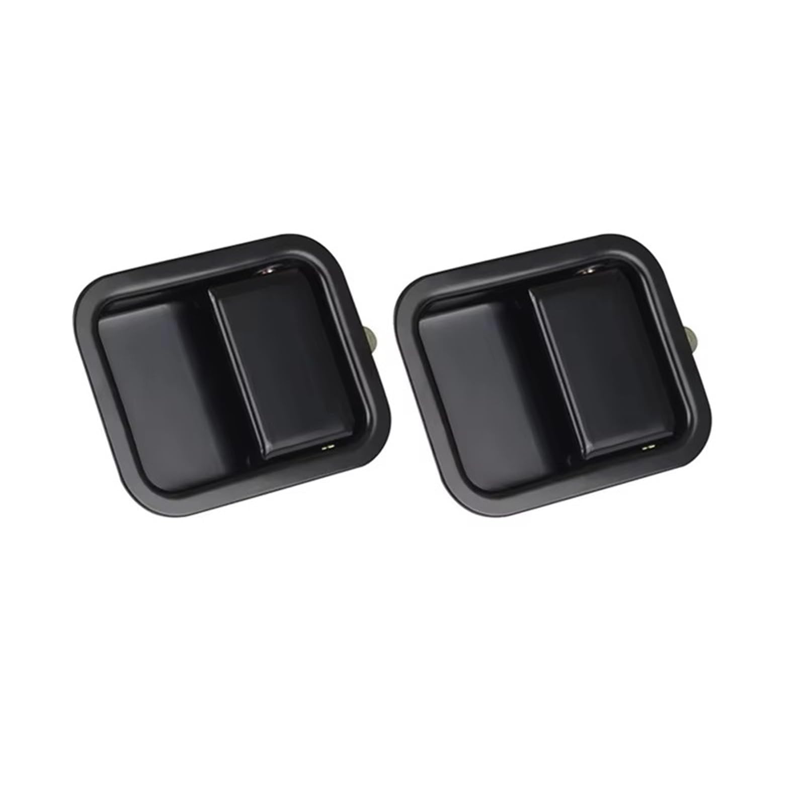 LERYYCX with a Clasp Compatible with Jeep for Wrangler YJ 1991 1992 1993 1994 1995 2PCS Black Exterior Door Handle Car Accessories OEM: 55176383AE 55176382AE