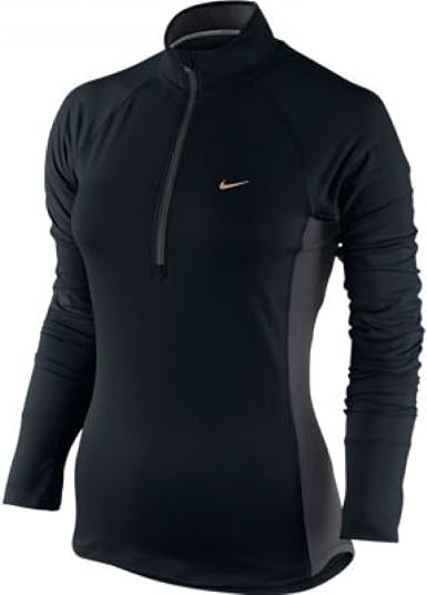 NIKE - Camiseta Deportiva Ajustada para Mujer (Manga Larga) Negro Negro  Talla:Extra-Small : Amazon.es: Ropa