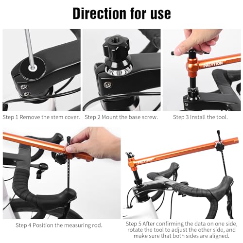 Derailleur Hanger Alignment Gauge,Road Bike Dual Control Lever Alignment Tool, Bike Shifter Brake levers Height Horizontal Regulator Tool Angle Left Right Symmetrical Adjuster,Bicycle Leveling Tool