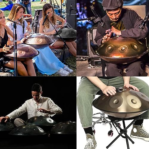 Handpan Drum Instrument 9 Notas 22 pulgadas Azul miniatura 3