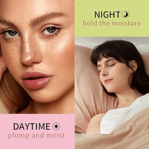 Lip Oil 3pcs Aloe Lip Gloss Set, Moisturizing Clear Lip Gloss Lip Plumper Hydrating & Reduce Fine Lines Day & Night Glossier Lip Balm Liquid Lipstick For Dry And Chapped Lips - Image 8