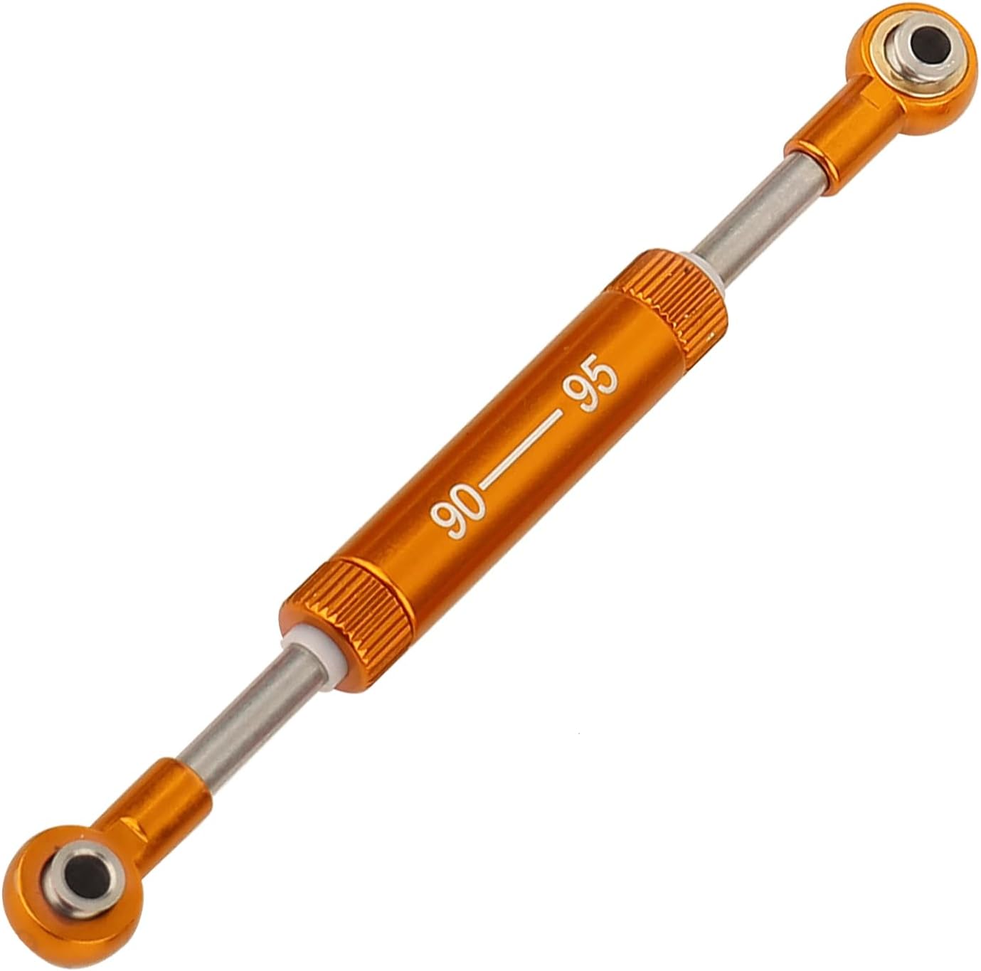 Adjustable 75-100mm Steering Link Rod Panhard Bar Servo Linkage for 1/10 RC Crawler Axial SCX10 90046 Tamiya CC02 HSP TRX4 (silver-75-80mm)