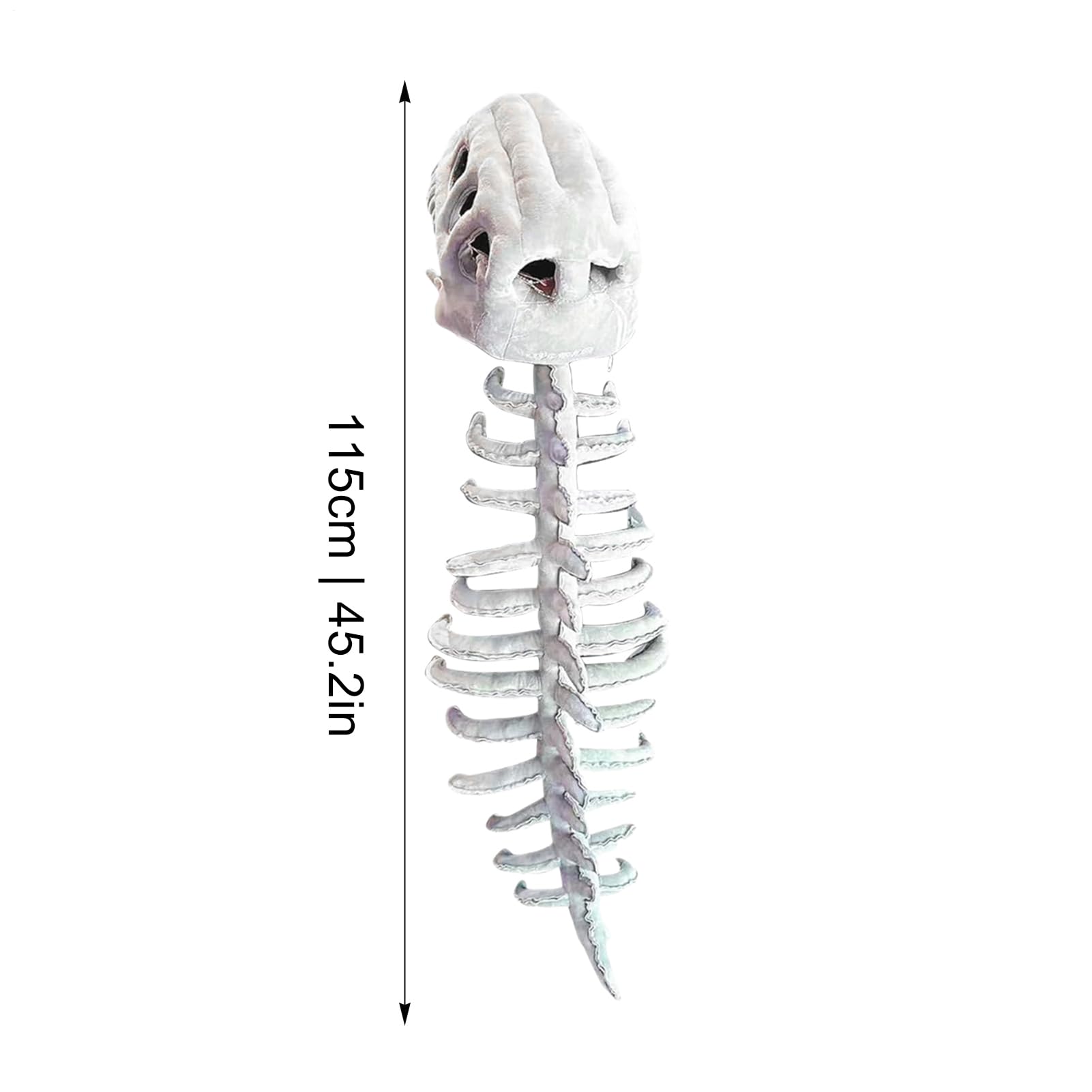 Generico Costume di Dinosauro Costume Per Giochi Di Ruolo E Cosplay | Accessorio Costume Scheletro Dinosauro Halloween con Effetto Sonoro per Feste Halloween Spettacoli Eventi a Tema