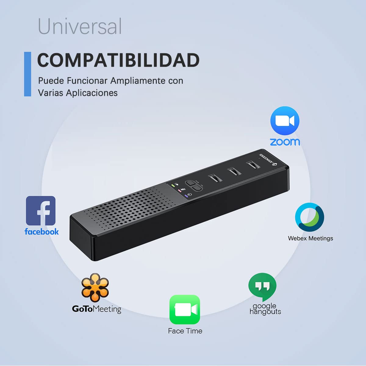 Enceinte PC Avec Hub USB - Barre De Son Portable Pour Ordinateur Gaming Et Visioconférence