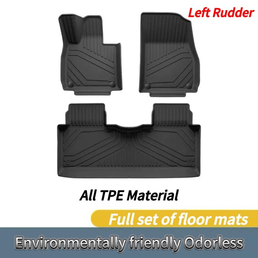 ZPPYF TPE Floor Mats for Hyundai Creta 2021-2025 All Weather Waterproof Anti-Slip Heavy Duty Odorless Set of 4 — view 4