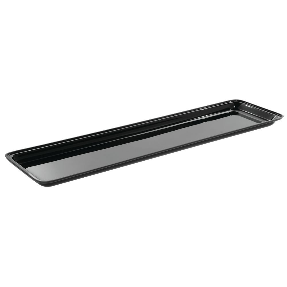 Serving Tray Black - 30" L x 8" W x 1" D by HUBERT – Plastic, Black, Model 688640167187