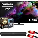Panasonic TV-65Z85AP Z85 65' OLED 4K UHD Fire TV 2024 Bundle with HTB200 Compact Soundbar, CPS Exclusive 26 Month Protection, 2X HDMI Cable & Deco Gear Complete Home Theater Beginner's Guidebook