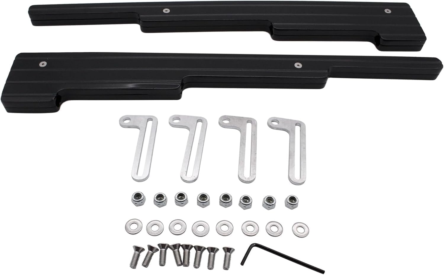 Aluminum Spark Plug Wire Looms Separator Holders Kit Compatible with Small Block Chevy Big Block Ford SBC BBC 327 350 351W 351C 360 361 400 V8 Engines