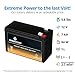 CB CHROMEBATTERY 12V 7AH Sealed Lead Acid (SLA) Rechargeable Battery – F1 Terminal – Deep Cycle Design – for UPS, Alarm Systems, Emergency Lighting, Scooters, Ride-On Toys, Solar & More