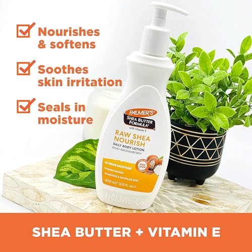 Palmer's Shea Formula Raw Shea Body Lotion, Pump, 13.5 Fl Oz (Pack of 2) - Packaging May Vary - image 4