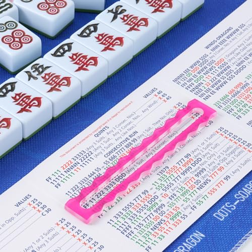 Set 4 Piezas Lectores de Línea Mahjong Acrílico miniatura 5