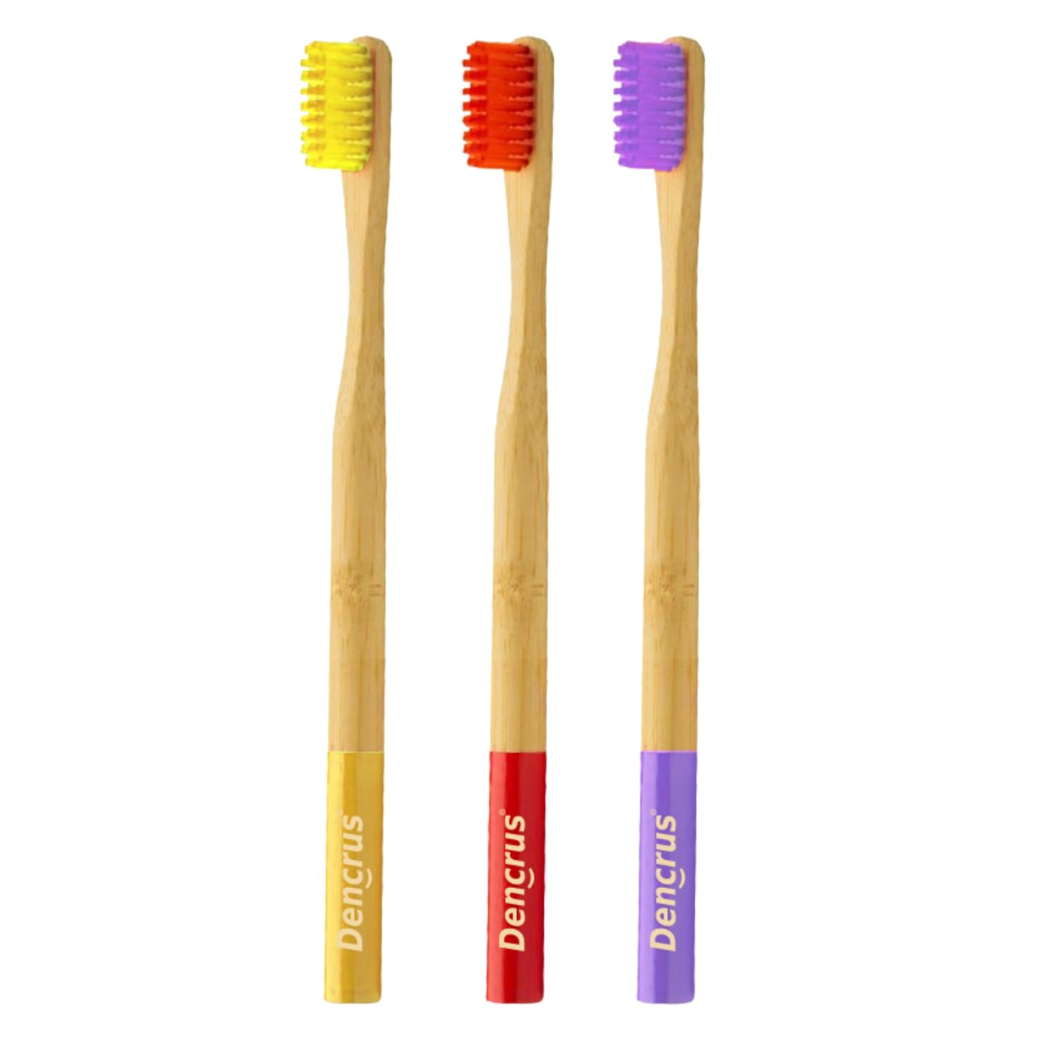 DENCRUS ORBY PLUS Bamboo Toothbrush| Natural Soft Bristles | Biodegradable and