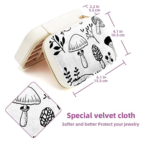 Mini boîte à bijoux de voyage velours coffret portable bague