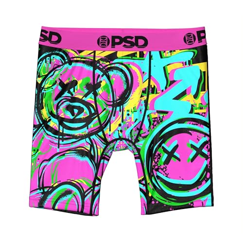 Image of PSD Underwear Youth Boy's Bear Drip Boxer Brief, Multi, M