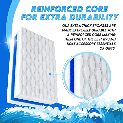 Sandshark Boat Erasers 3-Pack Boat Cleaner Scuff Remover | Boat Accessories, Marine Boat Cleaner Removes Scuffs Marks, Dirt, Grime From Boat Hull, Interiors - Great Gift Idea Or Gadgets For Men! #TOP2