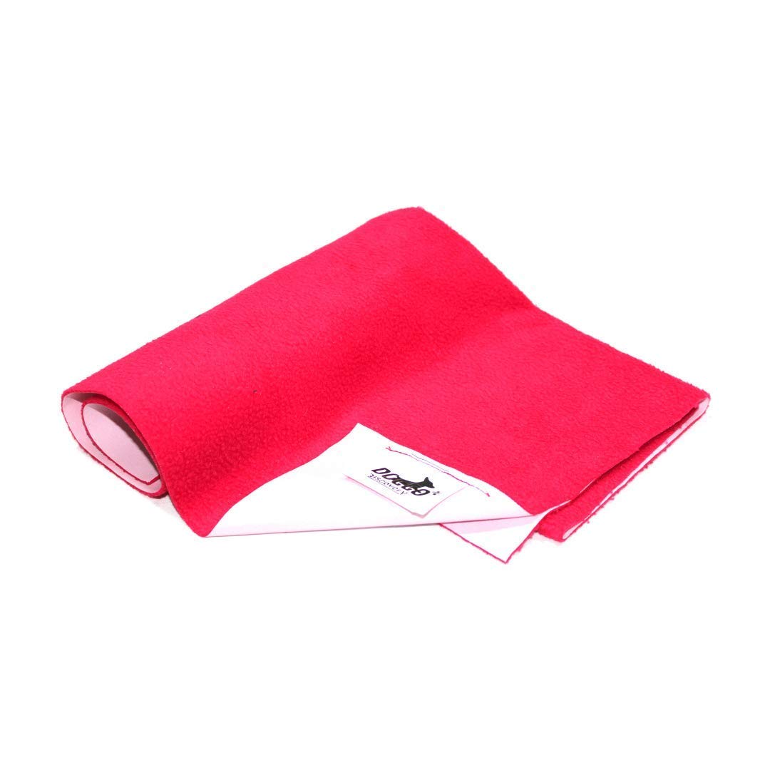 TAIYO PLUSS DISCOVERY® Reusable Washable Pee Pads-Puppies (50CMX70CM) Doggo Pluss Discovery, Hygenic Pet Dry Sheet-Puppy Crate Training & Car Seats Protector for Dogs, Cats & All Pets (Medium) (Pink)