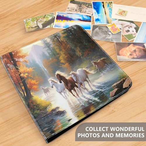 Álbum de Fotos Scrapbook FLildon de PU Leather 3 Anillos, 40 Páginas, Tamaño 11.8x11.2 pulgadas miniatura 5