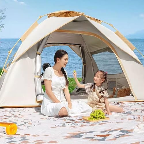 Carpa de camping automática con doble puerta y ventana miniatura 7