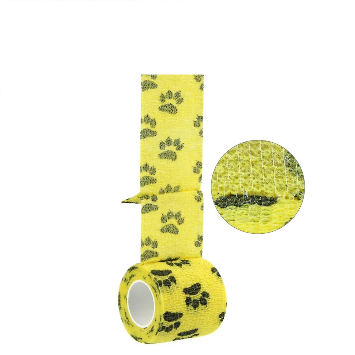 24 rotoli di benda elastica autoadesiva, benda coesiva, benda veterinaria per cani, gatti, cavalli, animali domestici, distorsioni alla caviglia, 7,5 cm