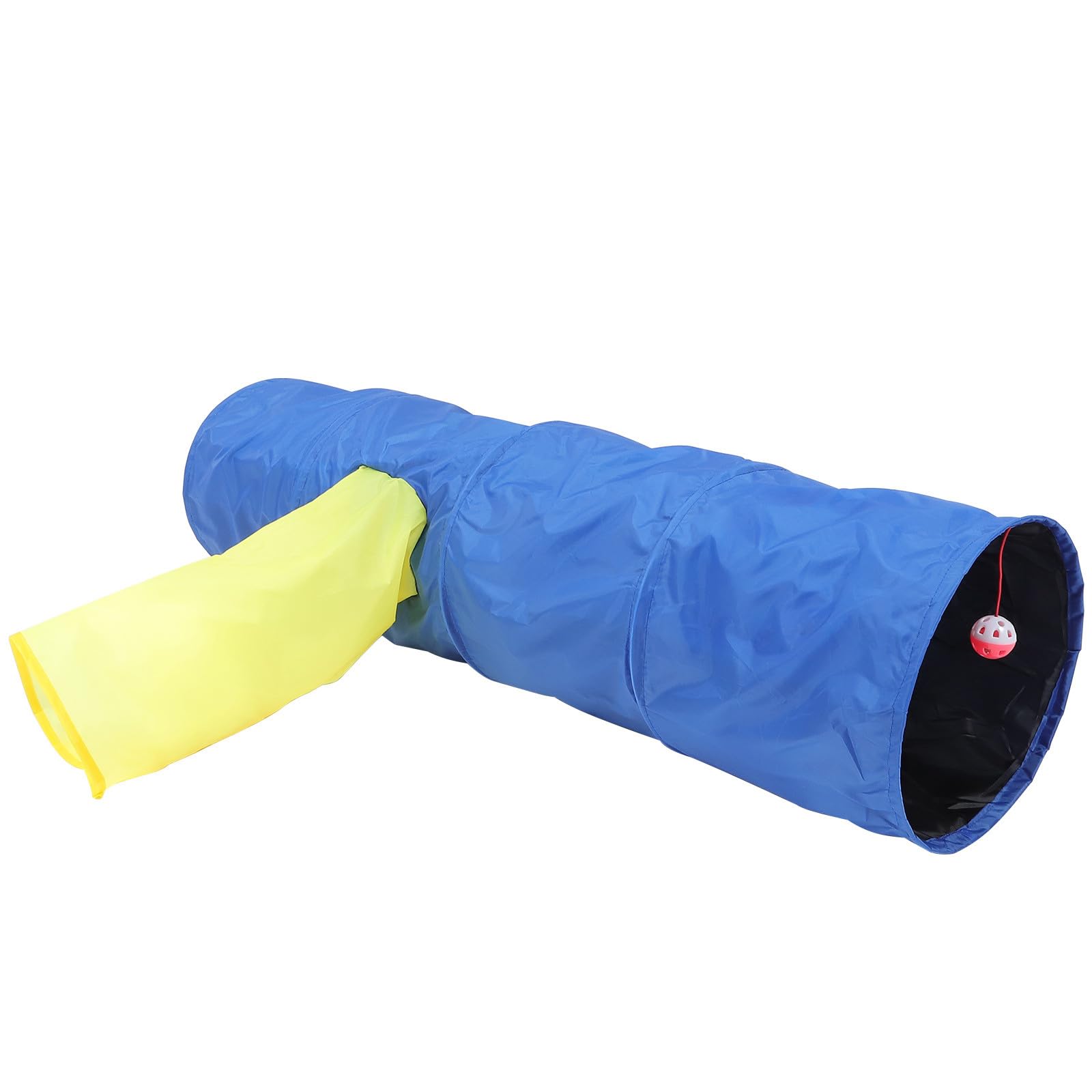 Túnel para gatos de múltiples vías azul TOYANDONA juguete plegable resistente