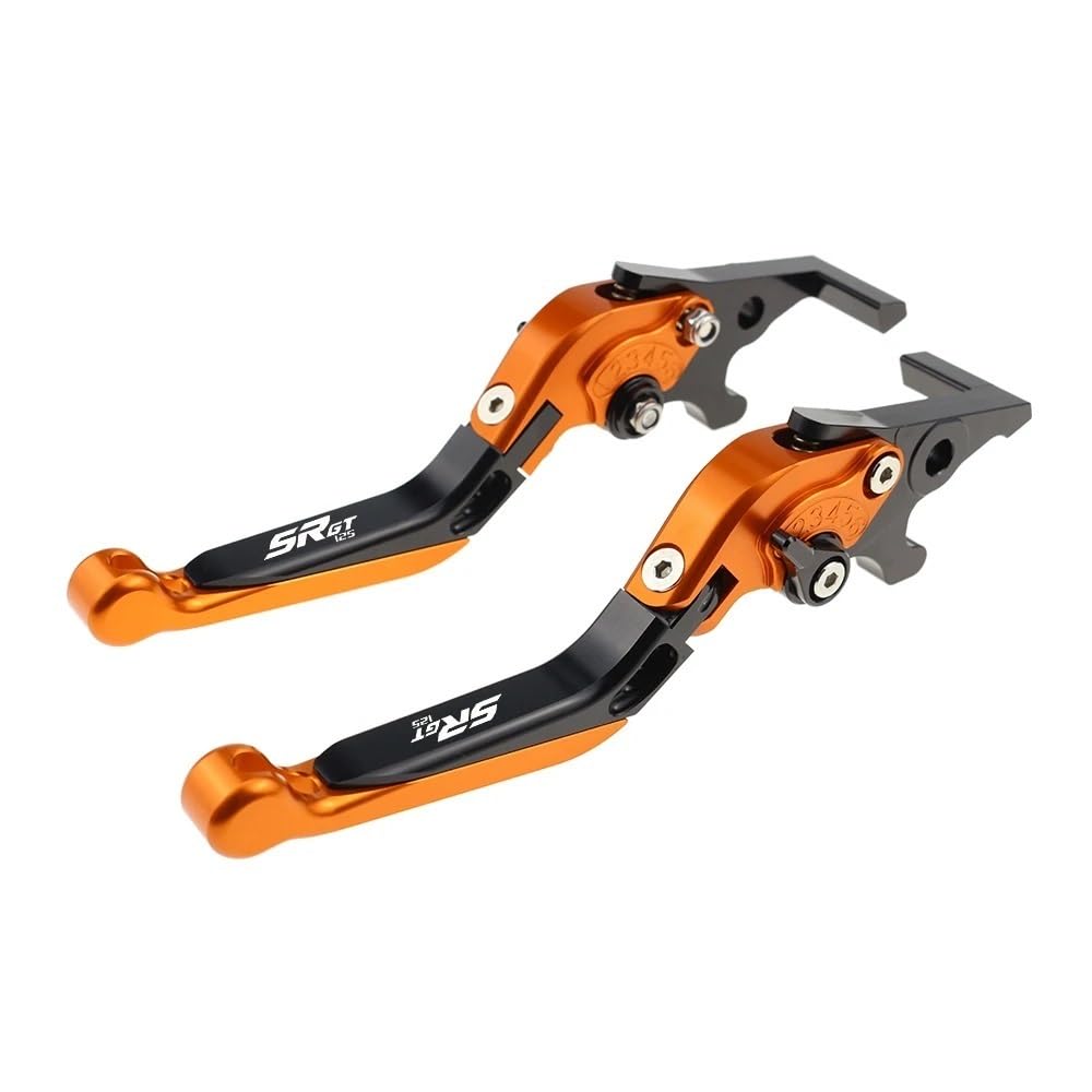 Beqlxta Color B Brake Clutch Adjustable Lever​ For Sr Gt125 2022 Clutch Levers For Gt 125 2021-2023 Folding Extendable Brake Handles Street Grips Handle And Ends Handlebar Grip(Color B)