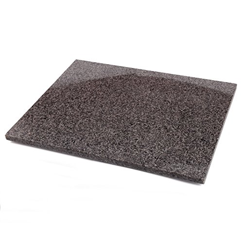 Creative Home Natural Granite Stone Pastry Baking Cheese Serving Board, 16" L x 20" W, Dark Gray