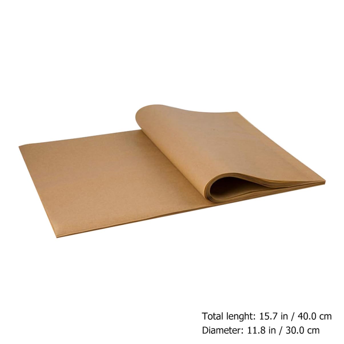 Papier Sulfurisé pour Cuisson 200 Feuilles Marron en Pâte de Bois Absorbant L'huile et Antiadhésif pour Barbecue et Four Facile à Nettoyer
