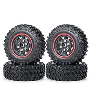 ラジコン　ホイール　タイヤ　セット 楽天市場】レッドスタイルA ラジコンカーのタイヤ RC ホイールと