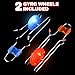 ArtCreativity Retro Light Up Gyro Wheels Toy- 2, 8.5 Inch Gyroscope Rail Twisters, Kids Classic Vintage Nostalgia Yoyo Sensory Fidget Toys, Christmas stocking stuffers for kids, Gift for boys & Girls,