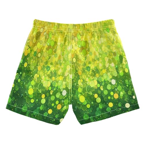 Boccsty Gold Lemon Yellow Green Gold Glitter Boys Swim Trunks Baby Kids Swimwear Summer Toddler Beach Board Shorts 2T2