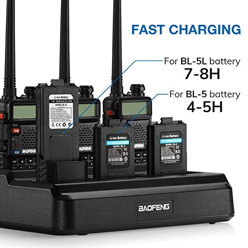 Baofeng Uv-5R Six Way Charger Multi Unit Charger Station For Bf-F8Hp Uv-5R+ Uv-5Re Uv-5Rtp Uv-5X3 Walkie Talkie And Battery, 1Pack #TOP2