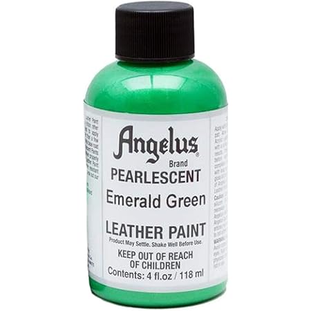 green leather paint