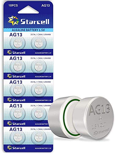ACT 10 X AG13 LR44 Baterías de botón - A76 L1154 SR44 G13 357 - 1.5V