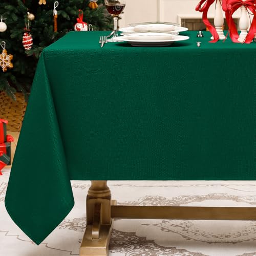 Softalker Tischdecke Grün Weihnachten 140x100 cm Abwaschbare...