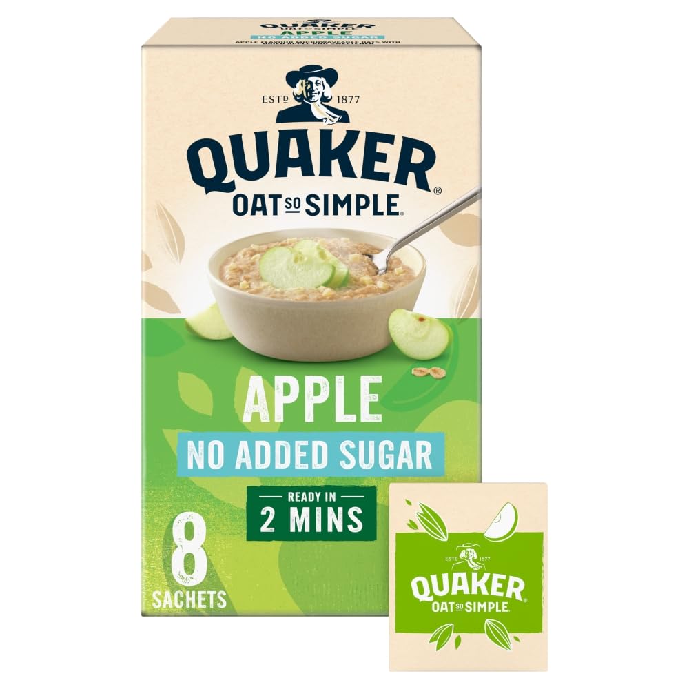 QuakerOat So Simple Simply Apple Porridge Sachets 8 x 33.9 g