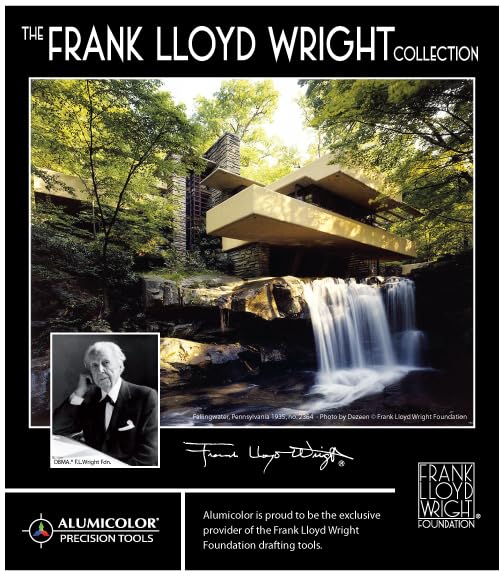 Alumicolor Frank Lloyd Wright Signature Collection Travel Drafting Tube for Blueprints, Artwork & More!, 24 Inch, Black3