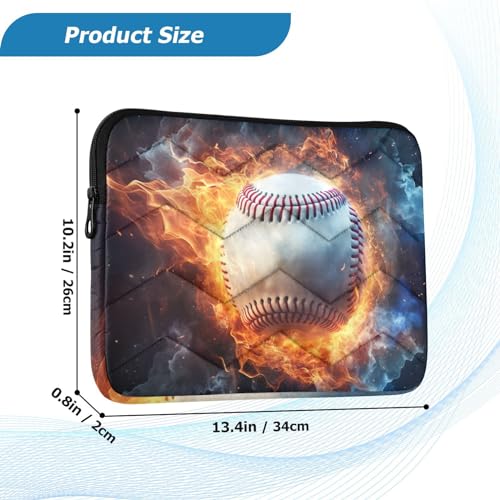 Funda para portátiles Fire Baseball Lightning 13-14 pulgadas miniatura 3