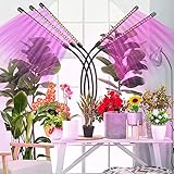 eisaro Pflanzenlampe LED, 150 LEDs Pflanzenlicht Grow Lampe Pflanzenleuchte Rot&Blau Einstellbare Klemmleuchte mit Zeitschaltuhr für Zimmerpflanzen Gartenarbeit Bonsais