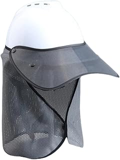 ヘルメット用タレ ヘルメット取付用 日除けカバー つば バイザー ネックガード 建築現場用 熱中症対策 暑さ対策 通気速乾