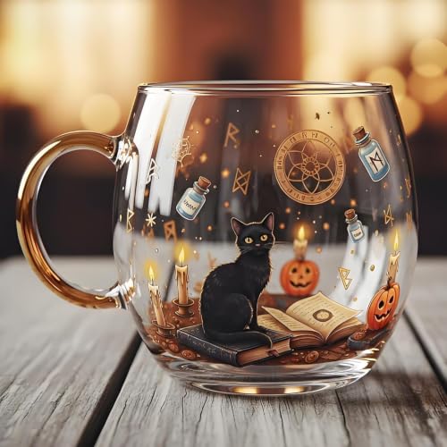 Mug Halloween en verre résistant pour eau et glace - 3