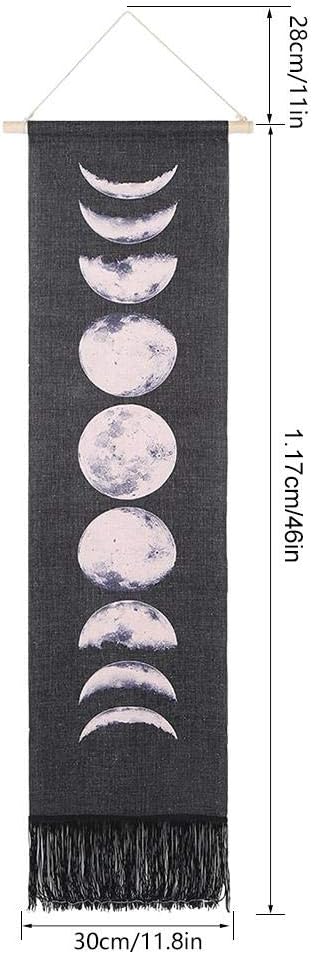 Tapestry Wall Hanging Tapestries Wall Hanging Tapestries Modern Home Decor Household Handcraft Moon-Cycles Pattern Wall Decorative Hanging Tapestry Room Decoration Supplies(1#) - Image 3