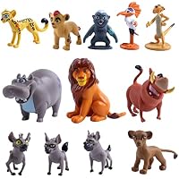 12 Piezas León Figure, León Figuras de Pasteles, Niño Cake