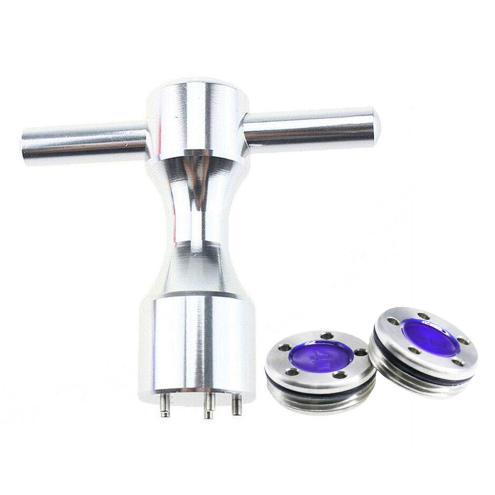 Histar Girls Blue, Silver 2Pcs Golf Custom Blue Weights(40G) + Silver Wrench For Titleist Scotty Cameron Putters