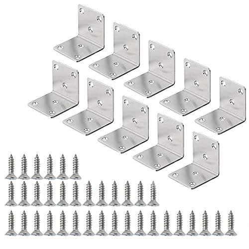 Ruolin 10 Pezzi Staffa Angolare a Forma di