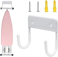 Vista 1 de Alpinista Soporte para tabla de planchar, soporte de pared para lavandería, color blanco