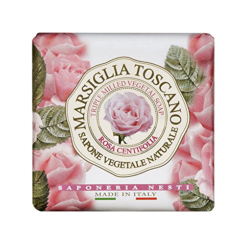 Nesti Dante Nesti dante marsiglia toscano triple milled vegetal soap - rosa centifolia, 7oz, 7 Ounce