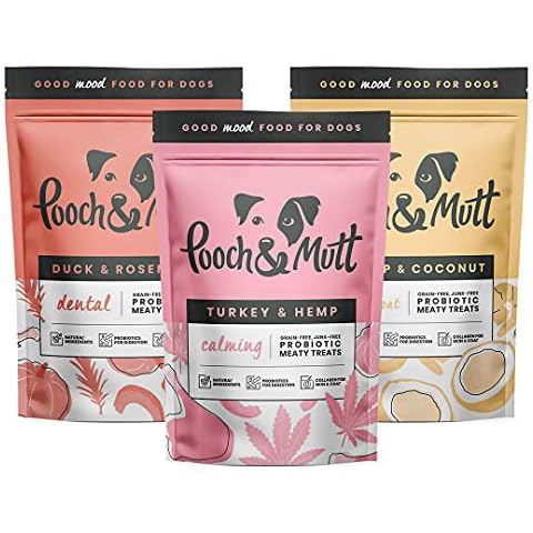 Pooch & Mutt - Meaty Dog Treats (Grain Free), Variety Set, Pack of 3x120g Cover